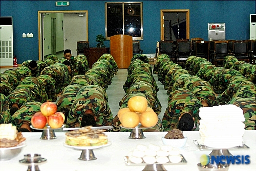 육군 1117공병단 제주 수해지역서 합동차례