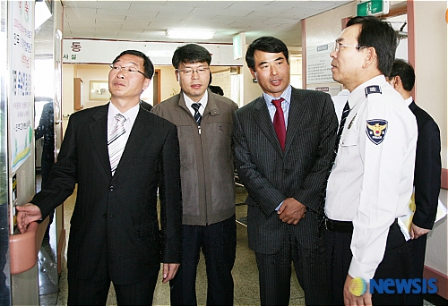 김도식 경남경찰청장 진주 고려병원 방문