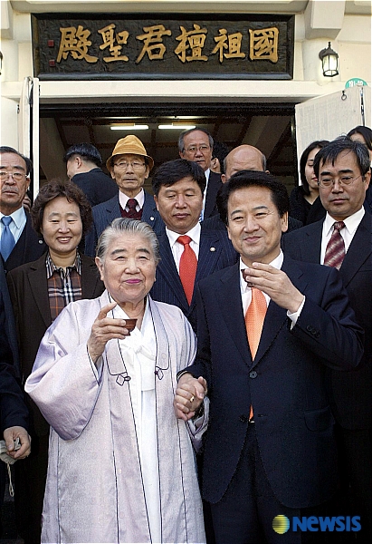 정동영 후보,단군성전 왔습니다