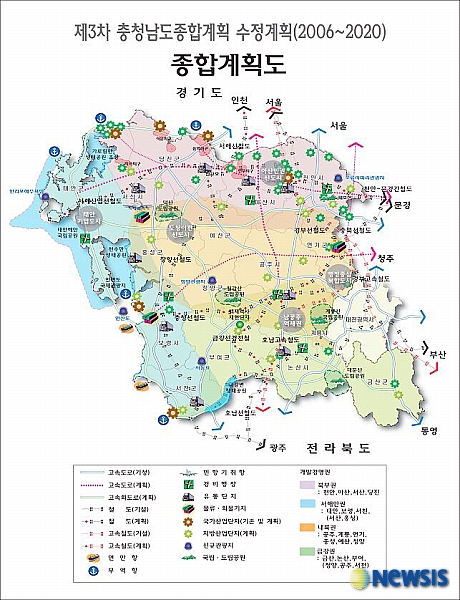 충남, 지역 골고루 균형발전 할 수 있는 다핵연계형 구조로 디자인
