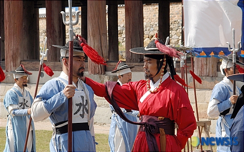 여수 진남관서 한국사 傳촬영