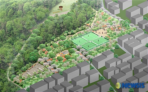 신림12동 동네뒷산 웰빙공원 조감도