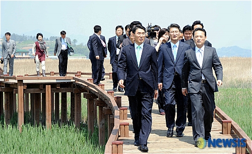 순천만 찾은 유인촌 장관