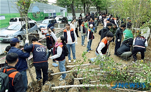 한국씨티은행, 우리동네 숲 만들기 행사