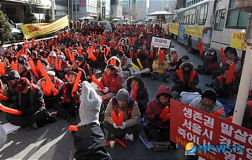 지하도상가 상인의 생존권을 보장하라!