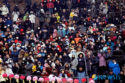 안동 일출봉 인산인해