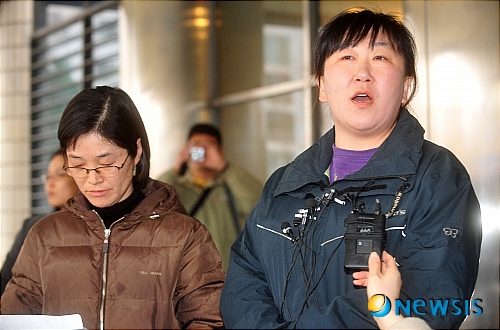 전여옥 의원 폭행사건 관련 기자회견 갖는 배모씨