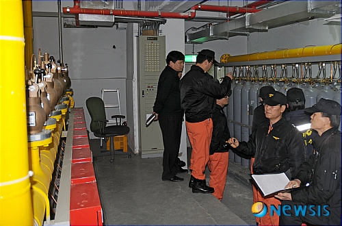 마포소방서, KT신촌전화국 통신구 훈련