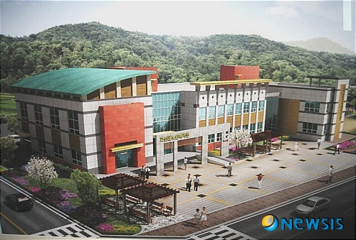 괴산군노인복지회관 조감도