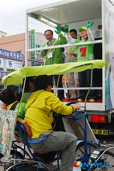 원내 진출을 희망하는 진보신당.
