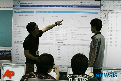 시스템 점검하는 안철수 연구소