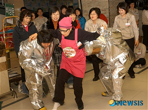 노원소방서,  중계 롯데마트 소방훈련