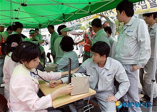 삼성중공업 여름철 직원들 건강 챙기기