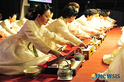 옹기와 함께하는 전통차