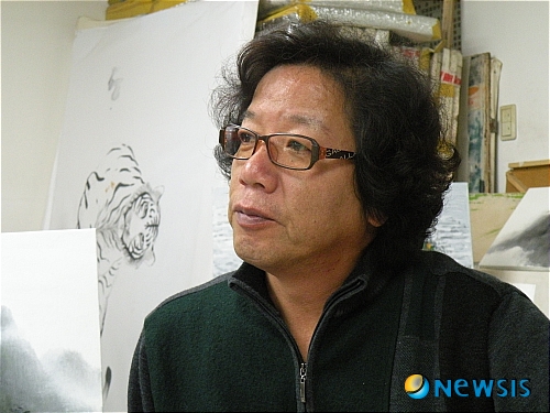 산당 윤천균화백 문인화 개인전시회