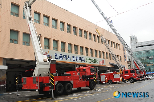 중부소방서, 특장차 조작훈련