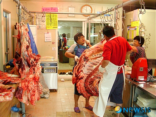 수해지였던 정읍 산외한우마을 영업개시