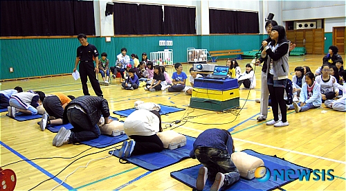 종로소방서, 서울매동초등학교 6학년 전교생 응급처치교육 실시