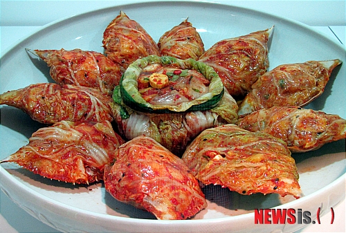 꽃게 보쌈김치