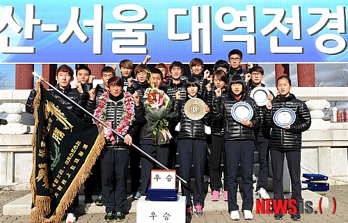 우승 차지한 충북대표선수단