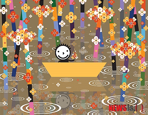 [유상우 화랑가]권기수, 동글 동구리 리플렉션