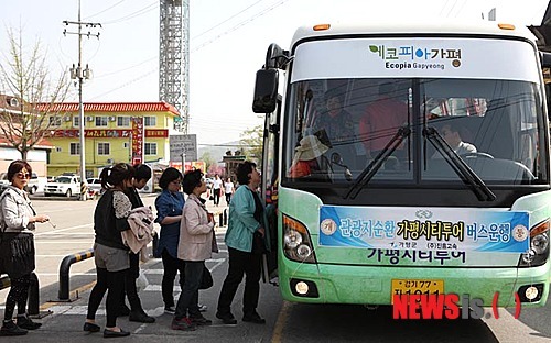가평 준고속열차 연계 순환버스 관광객에 큰 인기