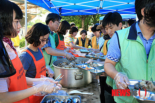 사랑의 삼계탕 무료 급식