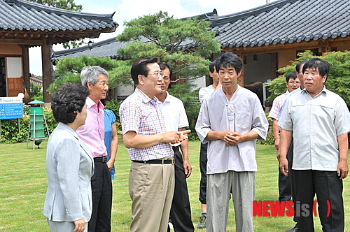 박준영 지사와 친환경 농업인들