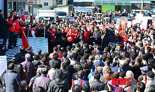 세종시 대평시장 방문한 박근혜 후보