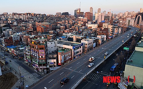국내 첫 고가차도 아현고가도로 45년만에 역사속으로