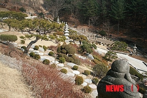 초록빛의 포천 수목원 프로방스 캠핑장