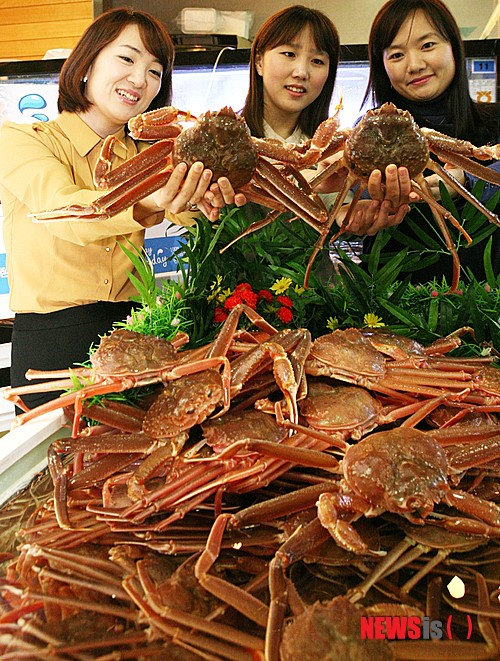 제철 맞아 서울 온 동해 대게