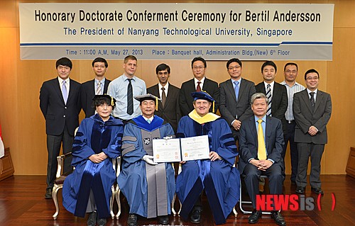 한양대, 버틸 앤더슨 총장에게 명예이학박사학위 수여