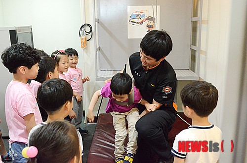 북성유치원 소방안전교육