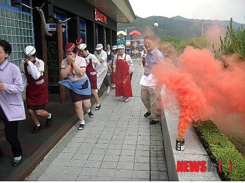 한국도로公 칠곡휴게소 소방훈련 눈에 띄네