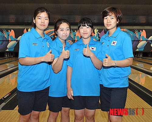 [볼링]한국, 아시아청소년볼링선수권 여자 4인조 金