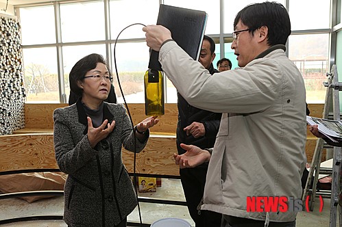 강남환경자원센터 방문한 신연희 구청장