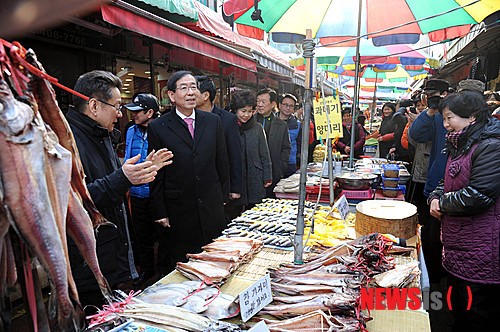 박원순 시장 마천중앙시장 현장방문