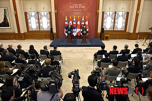 한-캐나다 정상 공동기자회견