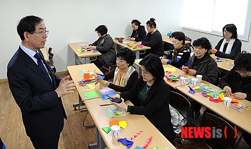 박원순 시장, 송파여성인력개발센터 방문