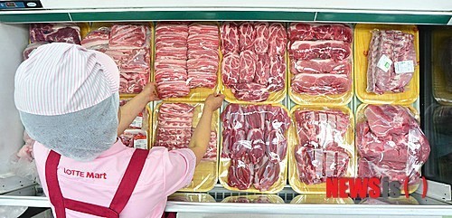돼지고기 도매가 고공행진