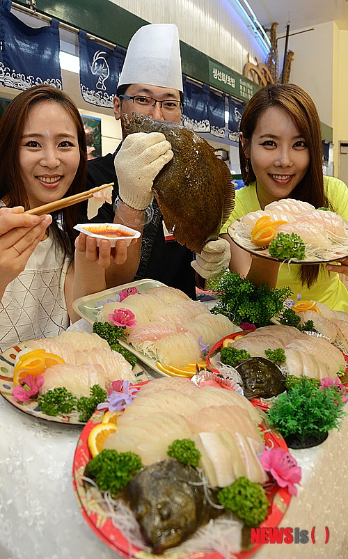 싱싱한 광어회 드시고 제주 어민 도우세요