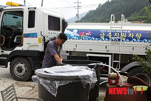 비상급수 지원에 나선 화천군
