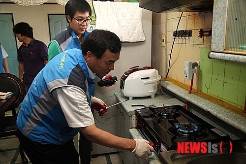전대천 사장, 노후 가스시설 교체