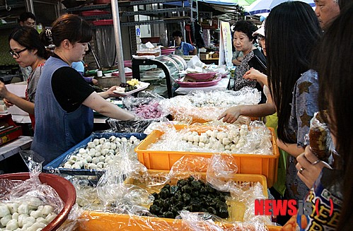 춘천 동부시장 맛있는 송편 사가세요