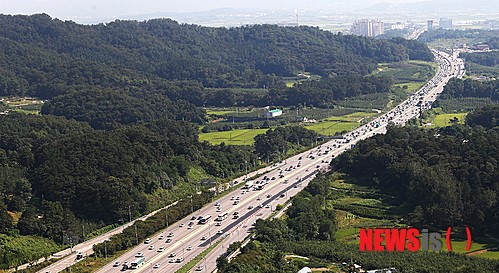 원활한 고속도로 상행선
