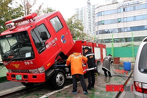 중형화학차 집중점검 및 세차