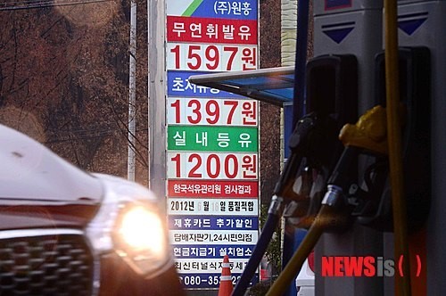 수도권 휘발유 1500원대 주유소 등장