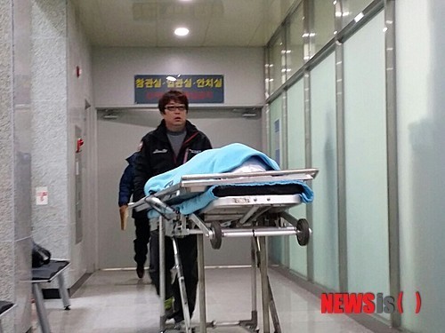 안치실서 나오는 최 경위 시신
