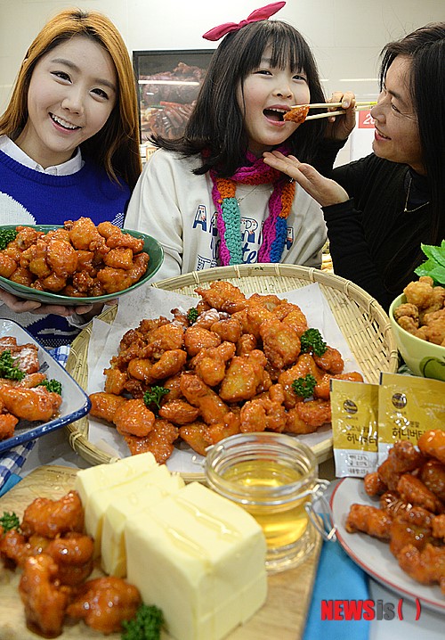달콤한 맛의 허니 순살치킨